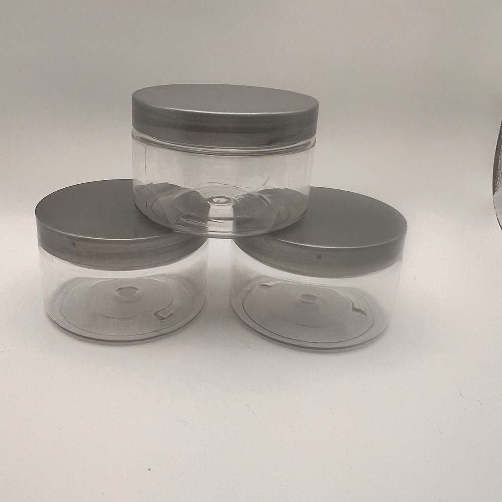 3-Piece Leak-Proof Round Travel Jars Perfect for‎ Makeup & Beauty Essentials 4oz